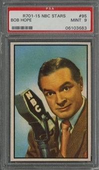 1953 Bowman "TV & Radio Stars of NBC" #95 Bob Hope - PSA MINT 9 "1 of 1!"